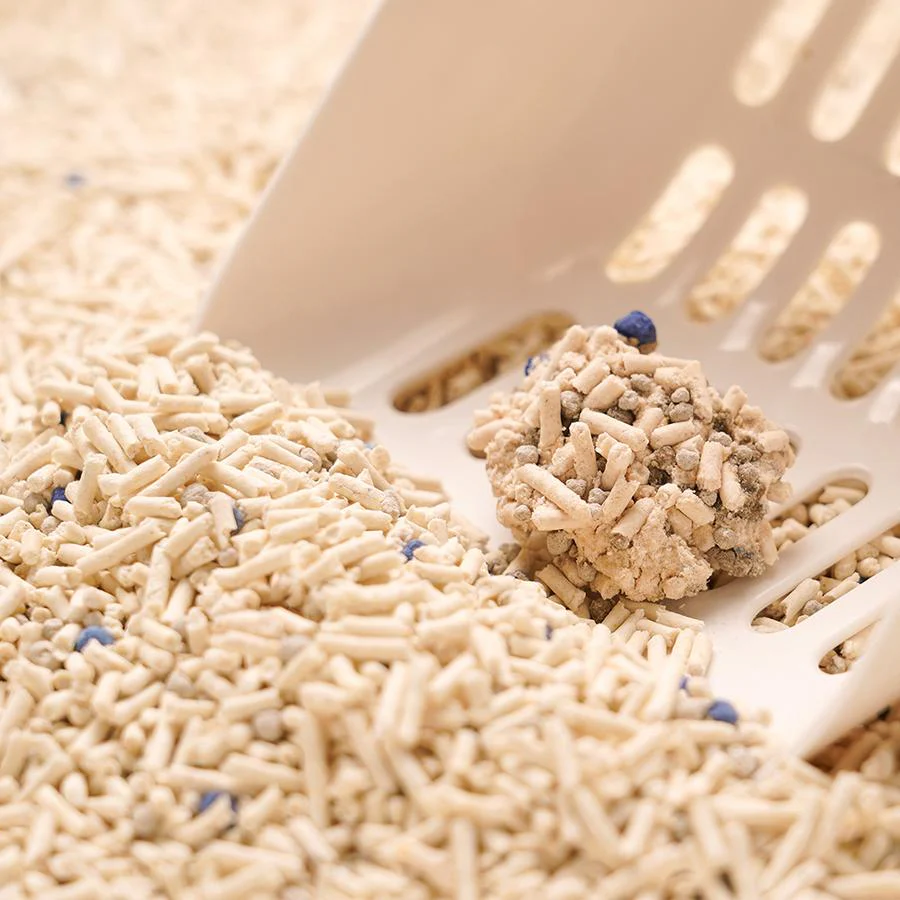 小売用パックの豆腐猫砂とクリスタル猫砂